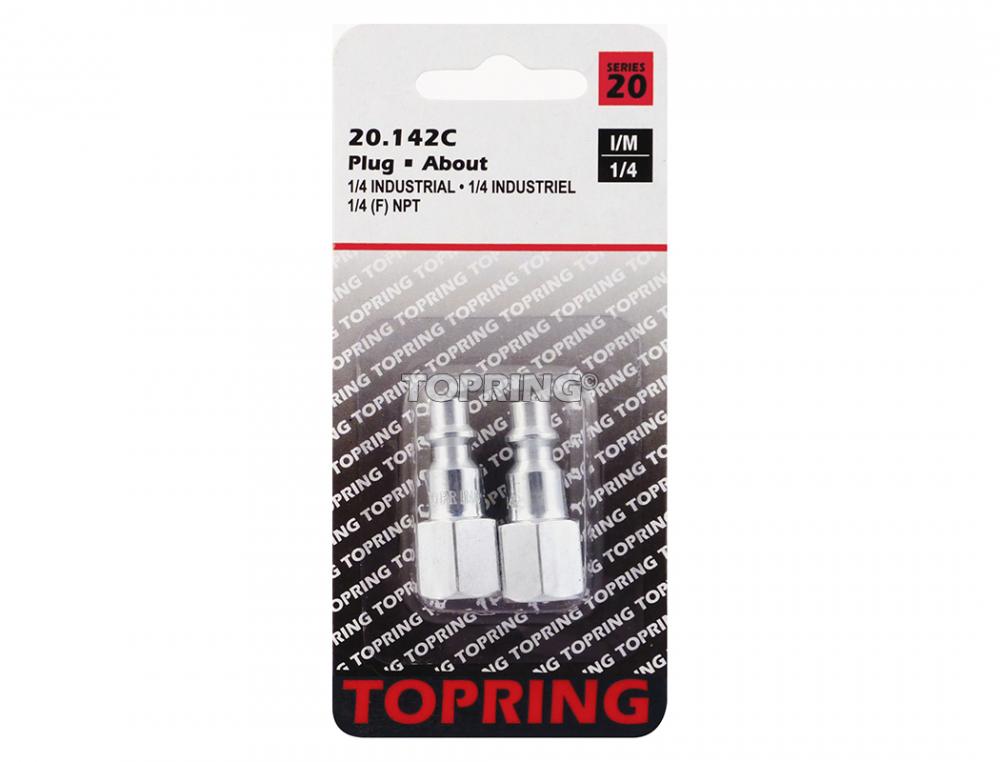 Connecteur en acier industriel 1/4 1/4 (F) NPT