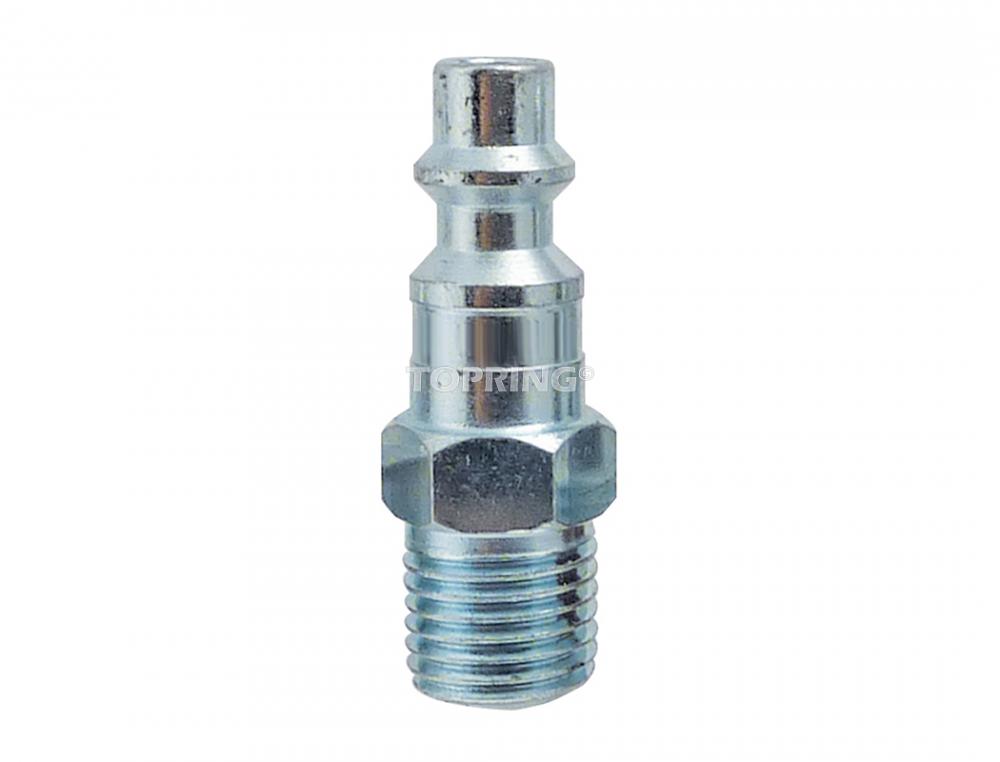 1/4 Industrial Steel Coupler Plug 3/8 (M) NPT