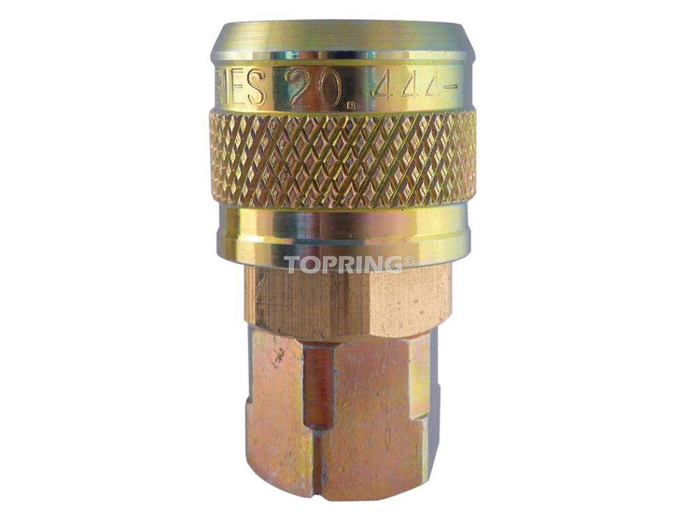 1/4 Industrial Brass Quick Coupler 3/8 (F) NPT, Automax Model