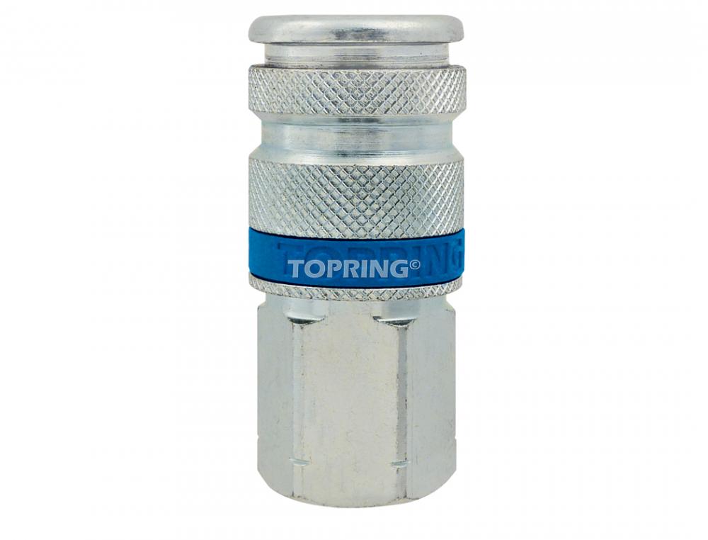 1/4 Industrial Steel Quick Coupler 1/4 (F), Quiksilver Model, NPT HD