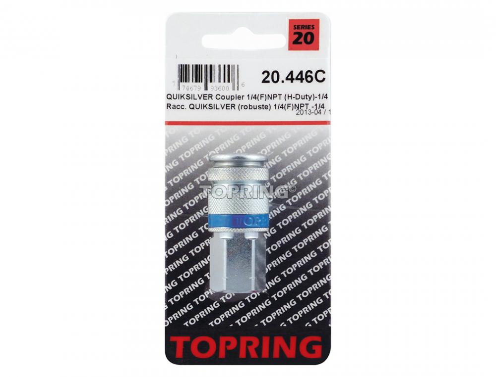 Raccord rapide industriel en acier 1/4 (F) NPT, modèle Quiksilver