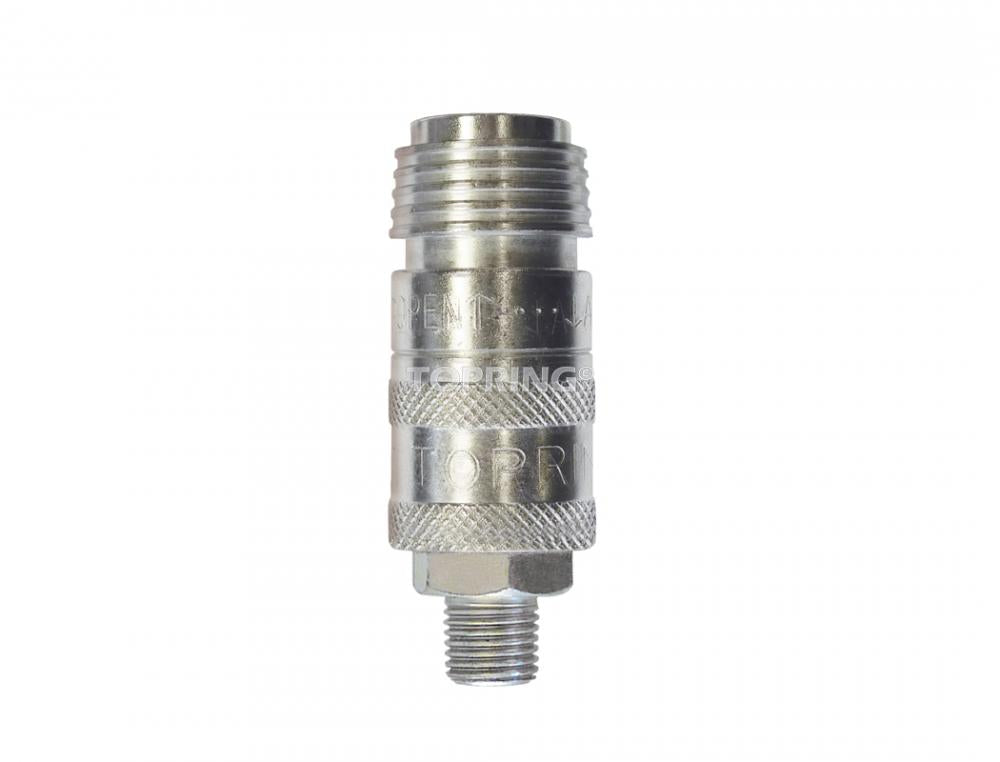 1/4 Universal Steel Quick Coupler 1/4 (M), Unisafe Model, NPT