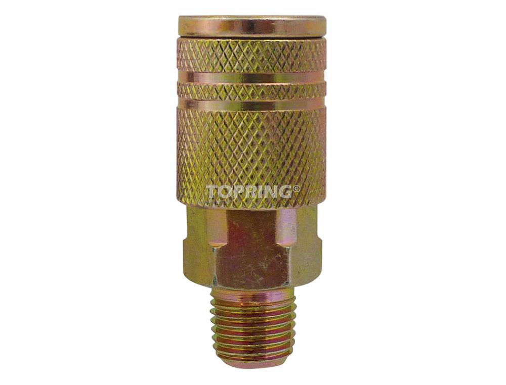 1/4 Industrial Steel Quick Coupler 3/8 (M), Maxquik Model, NPT