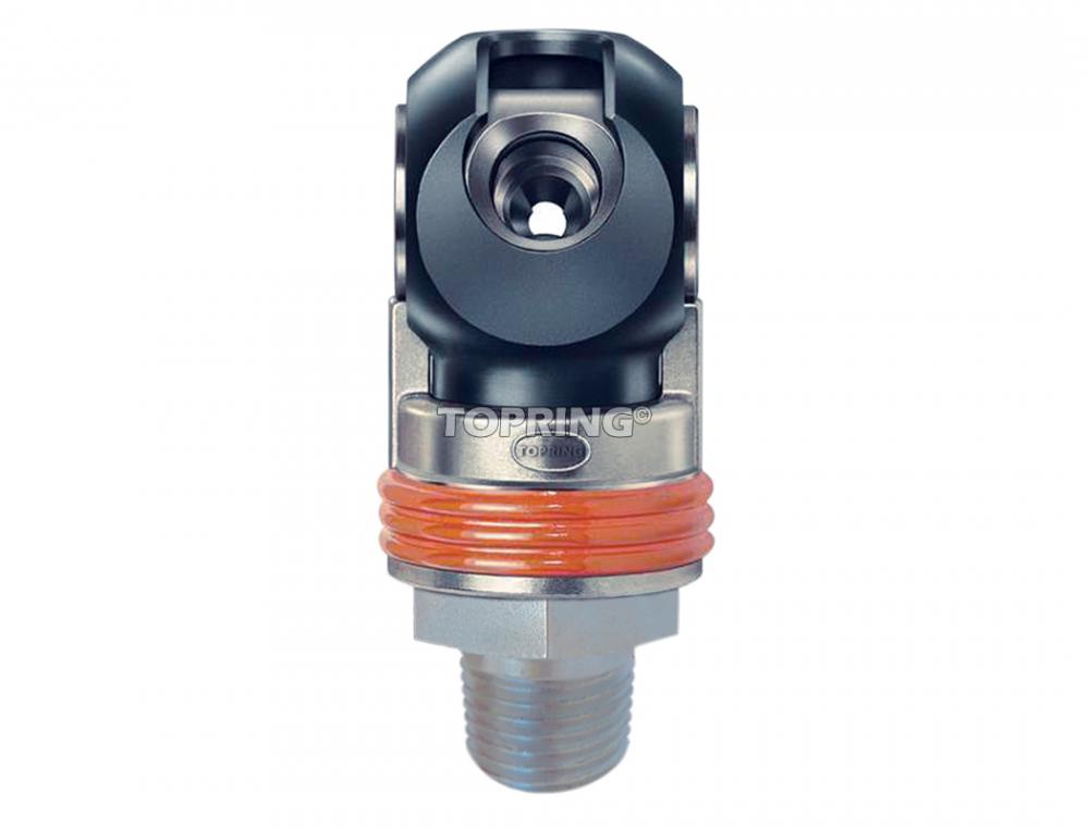 1/4 Industrial Steel Swing Coupler 1/4 (M) NPT, Topquik SC Model