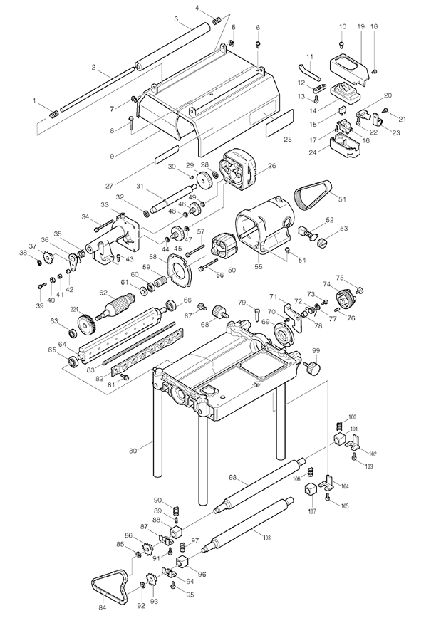 Makita 683240-1 Tube de protection pour 2030Sz