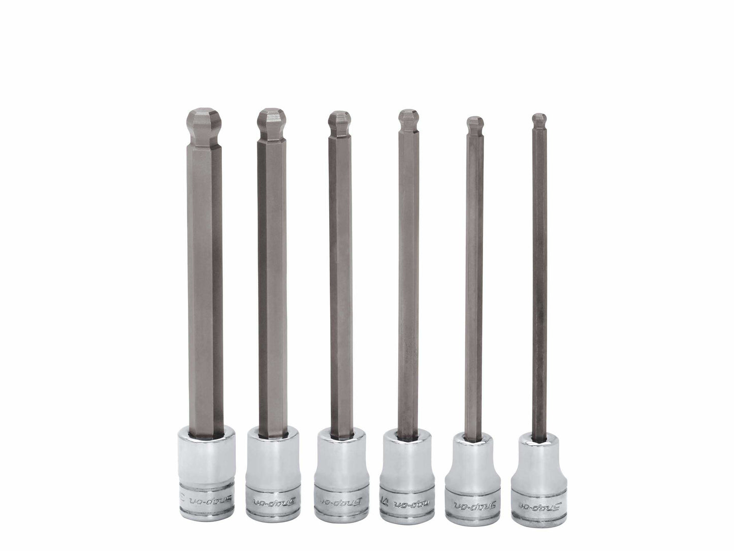 6 Piece 3/8 Inch Drive SAE Long Ball Hex Bit Socket Set (5/32–3/8")