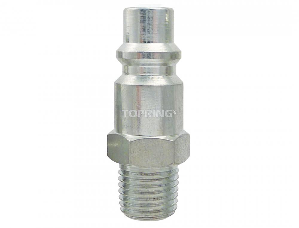 3/8 Industrial Steel Coupler Plug 1/4 (M) NPT