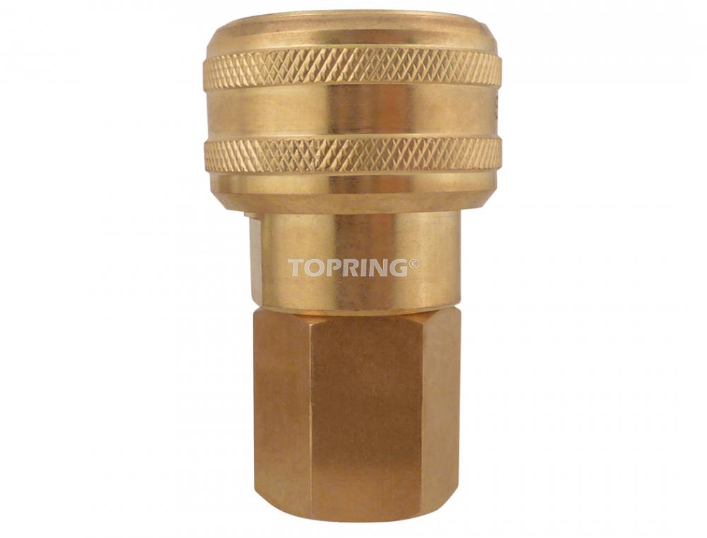 3/8 Industrial Brass Quick Coupler 1/2 (F) NPT, Automax Model