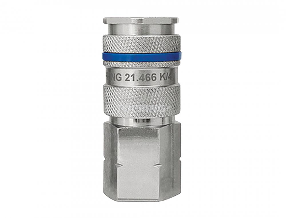 3/8 Industrial Brass Quick Coupler 3/8 (F) NPT, Quiksilver Model