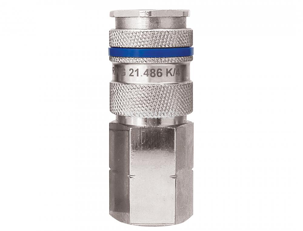 3/8 Industrial Brass Quick Coupler 1/2 (F) NPT, Quisilver Model