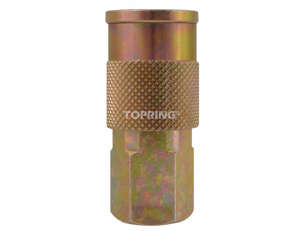 3/8 Industrial Steel Quick Coupler 1/2 (F), Maxquik Model, NPT
