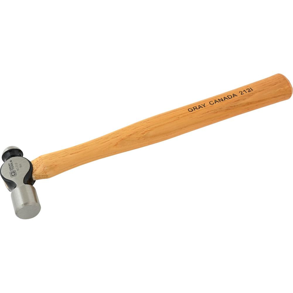 8 Oz. Ball Pein Hammer with Wooden Handle, Magna-flux Tested