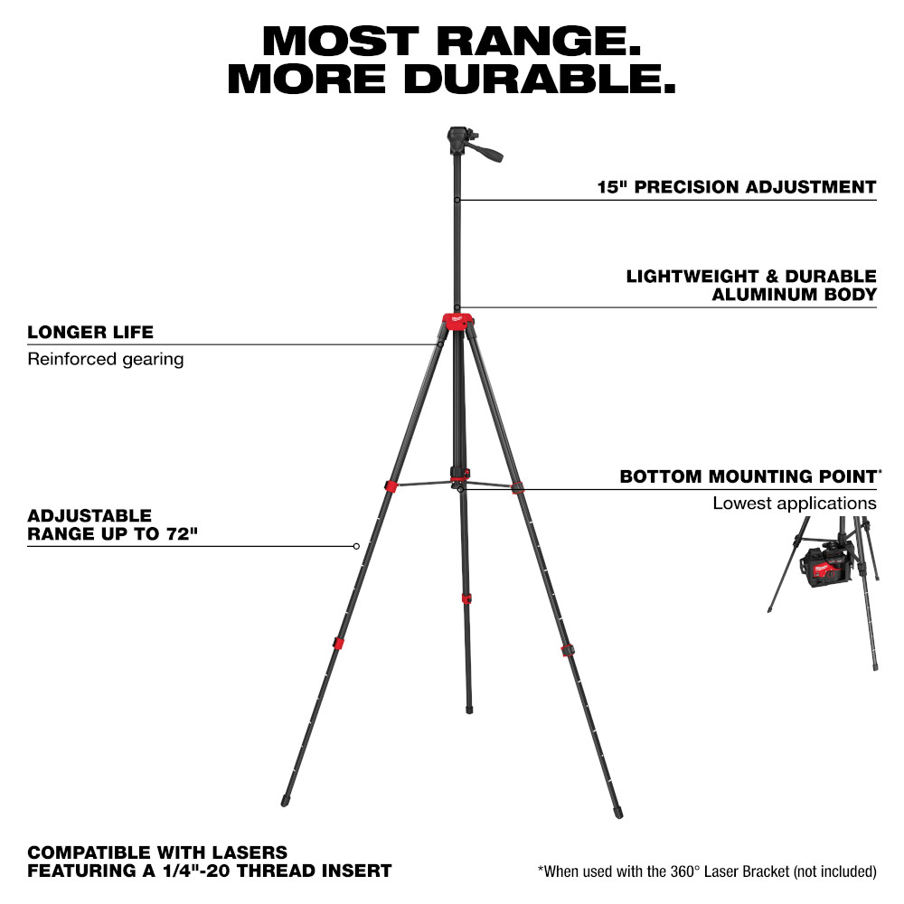 72 in. Laser Tripod