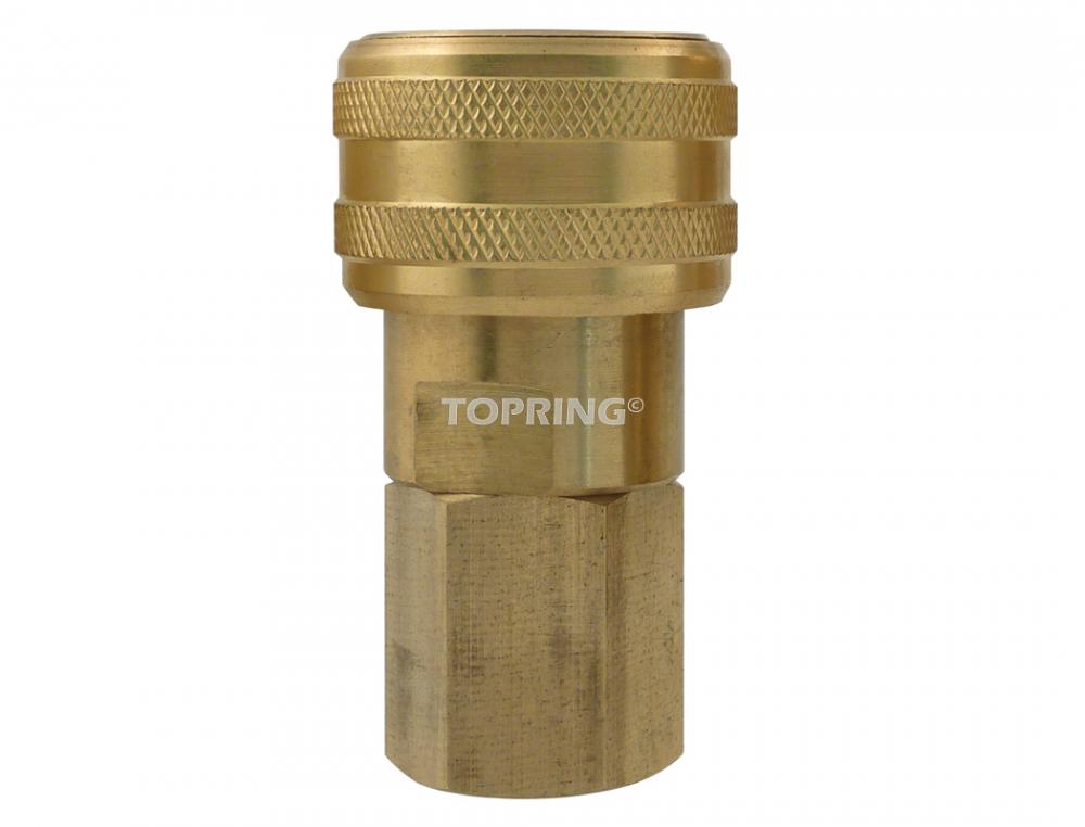 Raccord rapide en laiton industriel 1/2 1/2 (F), modèle Automax, NPT