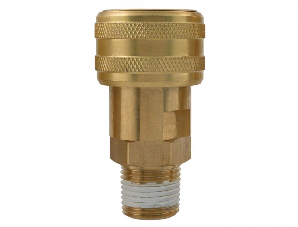 1/2 Industrial Brass Quick Coupler 1/2 (M) NPT, Automax Model