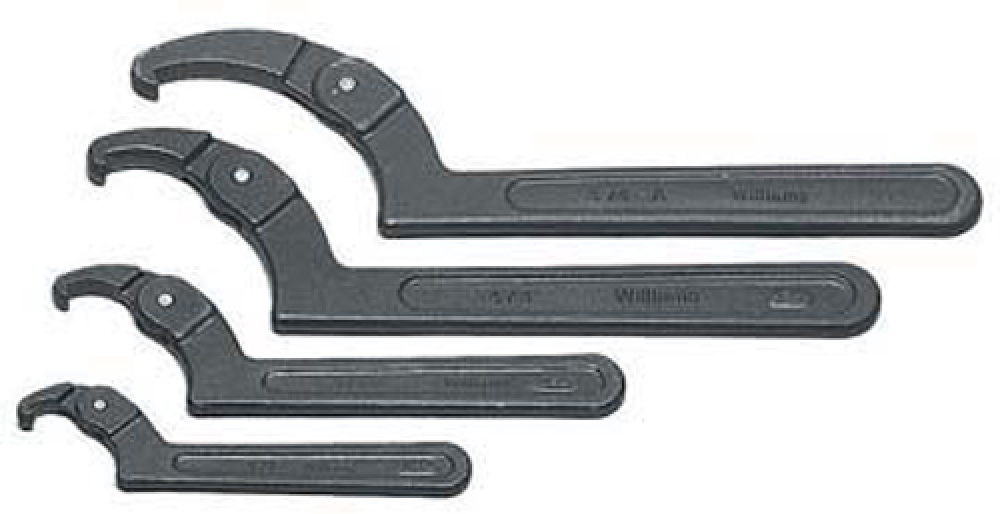 4 Piece SAE Adjustable Face Spanner Wrench Set