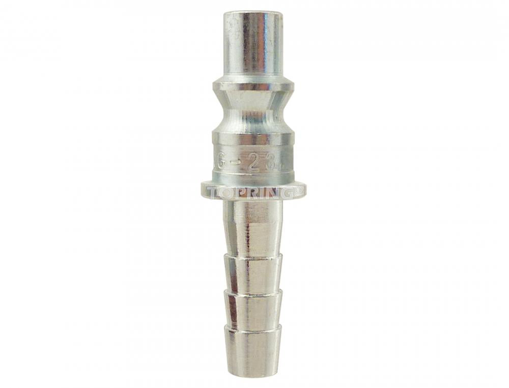 1/4 Aro 210 Steel Coupler Plug With 1/4 Hose Barb
