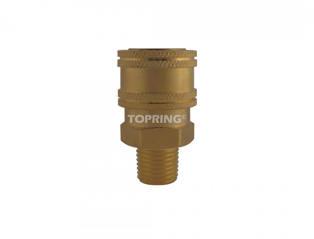 High Flow Brass Coupler 3/8 (M) NPT
