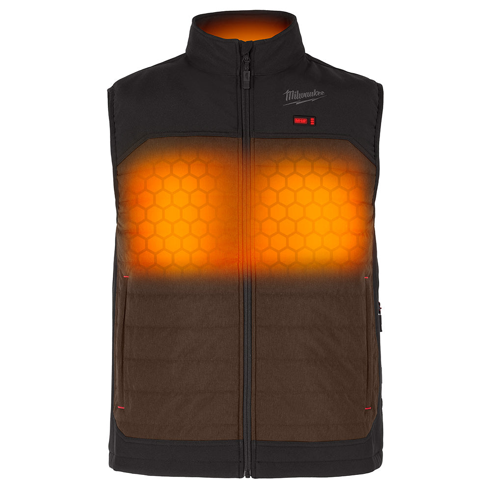 M12™ Heated Axis™ Vest Kit, Brown, Sz:S