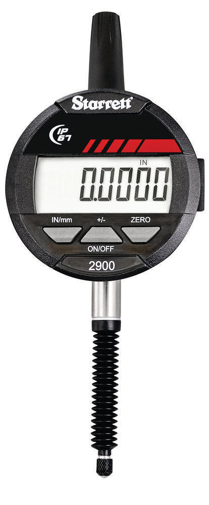 Indicateur numérique Protection IP67 Sortie SPC Plage 1"/25 mm Rés. 0,0005"/0,01 mm Tige 3/8"