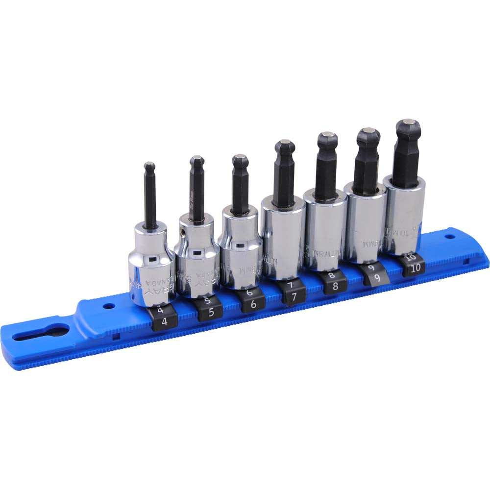 Socket Set Metric 3/8" Drive Hex Head 7 Pieces