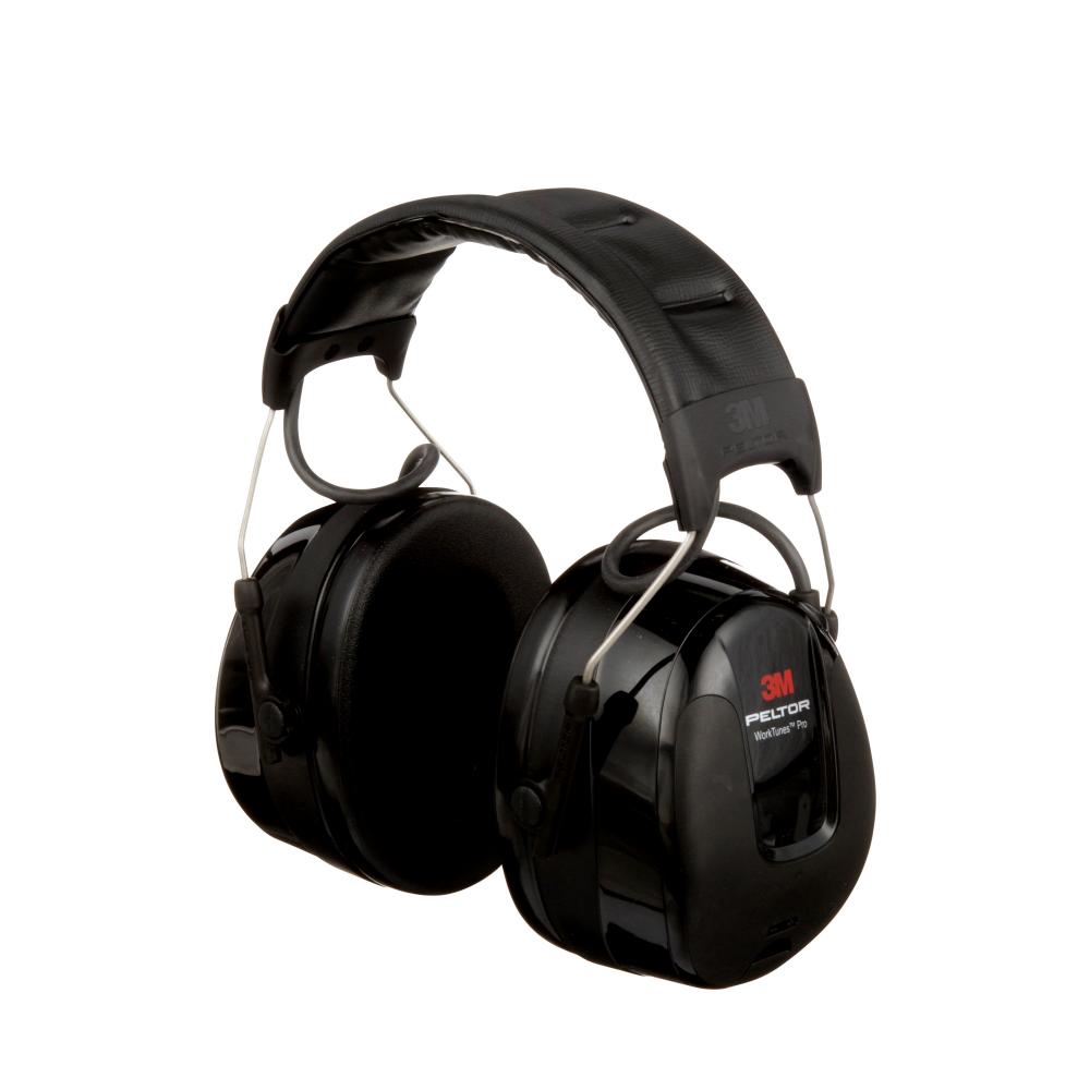 Casque radio AM/FM 3M™ PELTOR™ WorkTunes™ Pro, noir, serre-tête