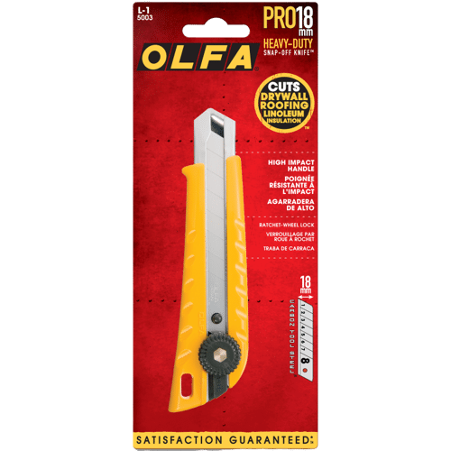 Olfa® Heavy-Duty Ratchet-Lock Utility Knife - #L-1