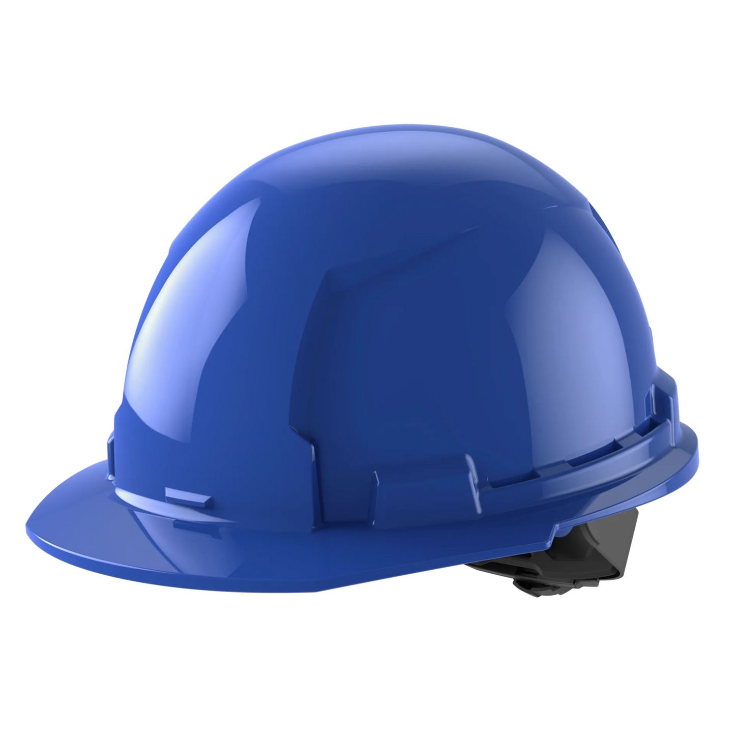 Bolt™ Front Brim Hard Hat White/4pt Ratcheting Suspension - Type 1, Class e, Blue