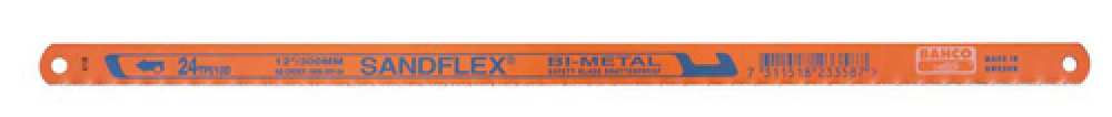 5 Piece 12 Inch 24 Teeth Per Inch Bimetal Hacksaw Blades