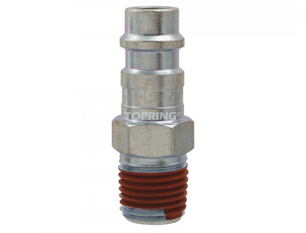 Ultraflo 7.8 mm Steel Coupler Plug 1/4 (M) NPT (10-Pack)