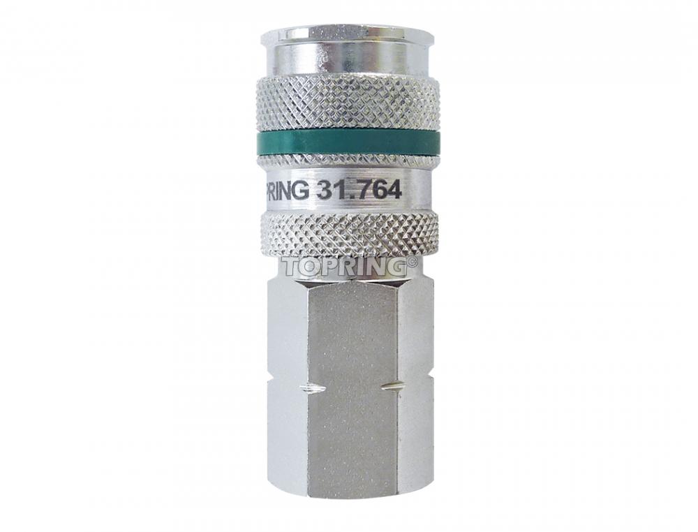 Ultraflo 7.8 mm Steel Quick Coupler 3/8 (F) NPT, Quiksilver Model Product #:31.764