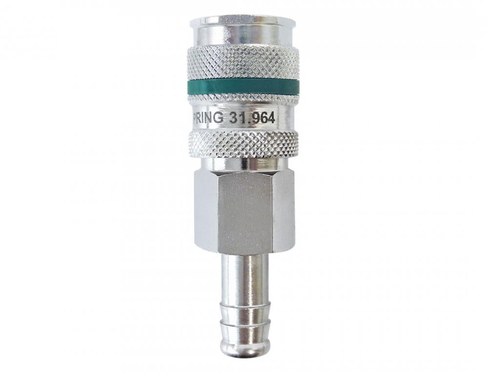 Ultraflo 7.8 mm Steel Coupler Plug With 3/8 Hose Barb