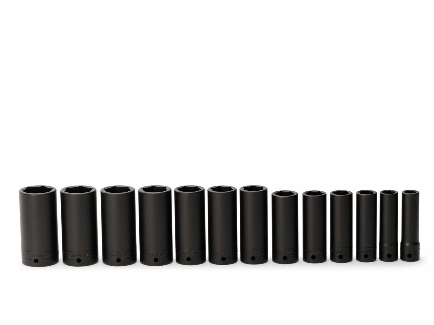 Jeu de douilles 1/2 pouce 6 pans à impact fractionné profond