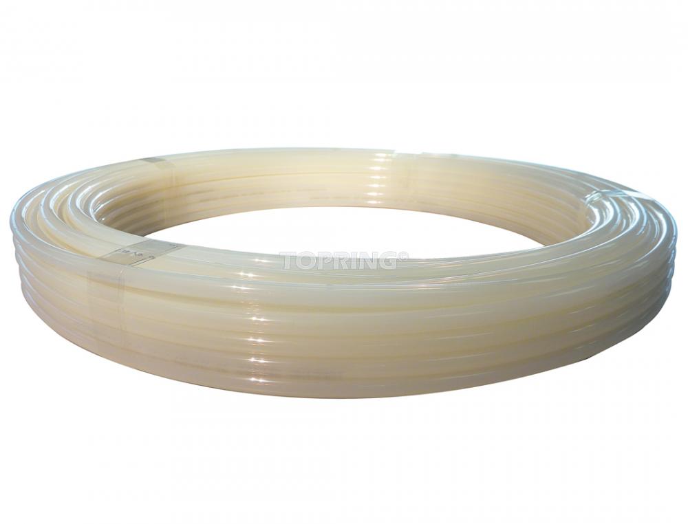 White Nylon Tube 1/4 O.D. 100 Feet (30 m)