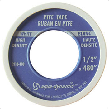 White thread seal tape teflon 1/2'' x 480''