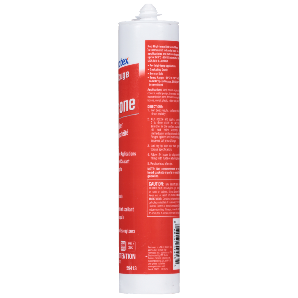 Permatex Red High Temperature RTV Gasket Maker 26C 300mL