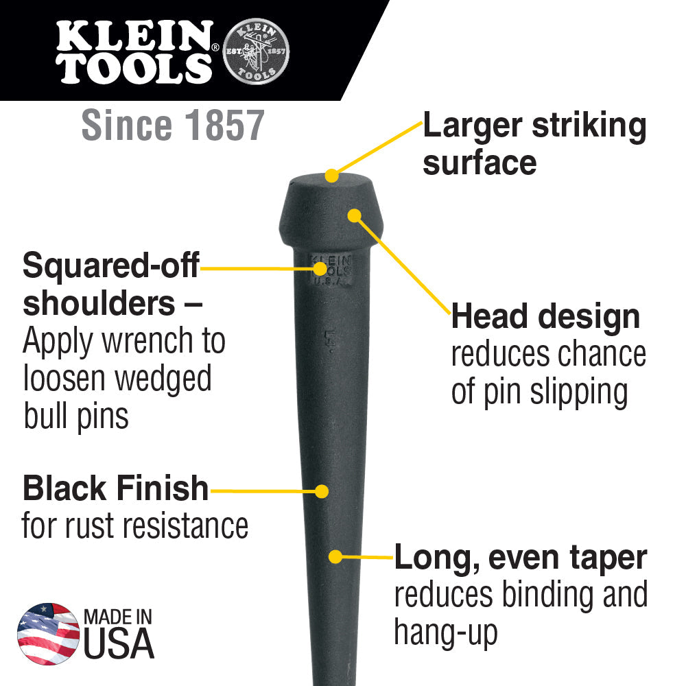 Broad-head bull pin 1-1/16"