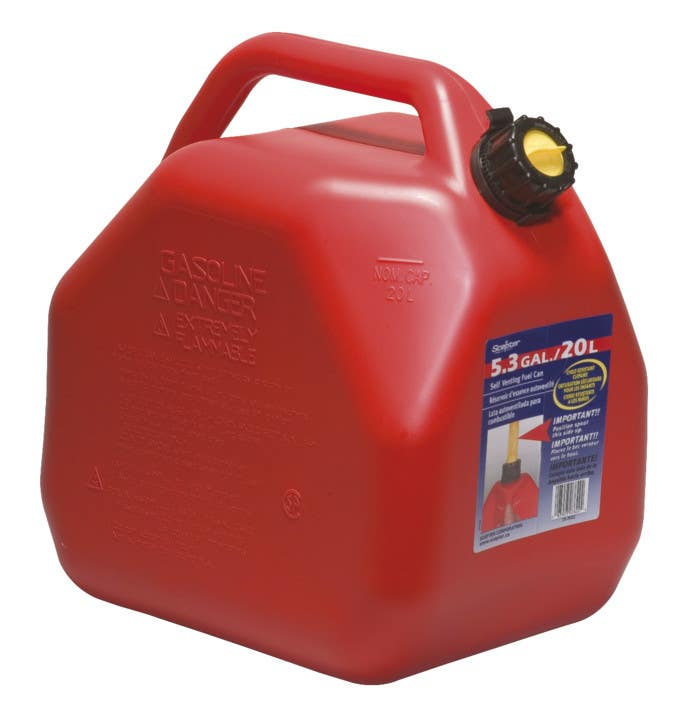 20-Litres Red Plastic Gasoline Can