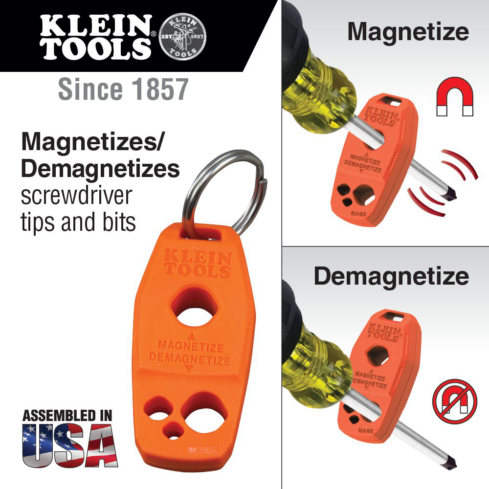 Screwdriver Set, 1000V Slim-Tip Insulated and Magnetizer, 6-Piece