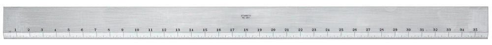 36" Steel Straight Edge With Bevel And 32nd Grads