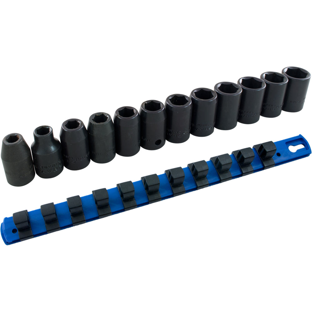 Jeu de douilles à chocs métriques à entraînement 1/2"