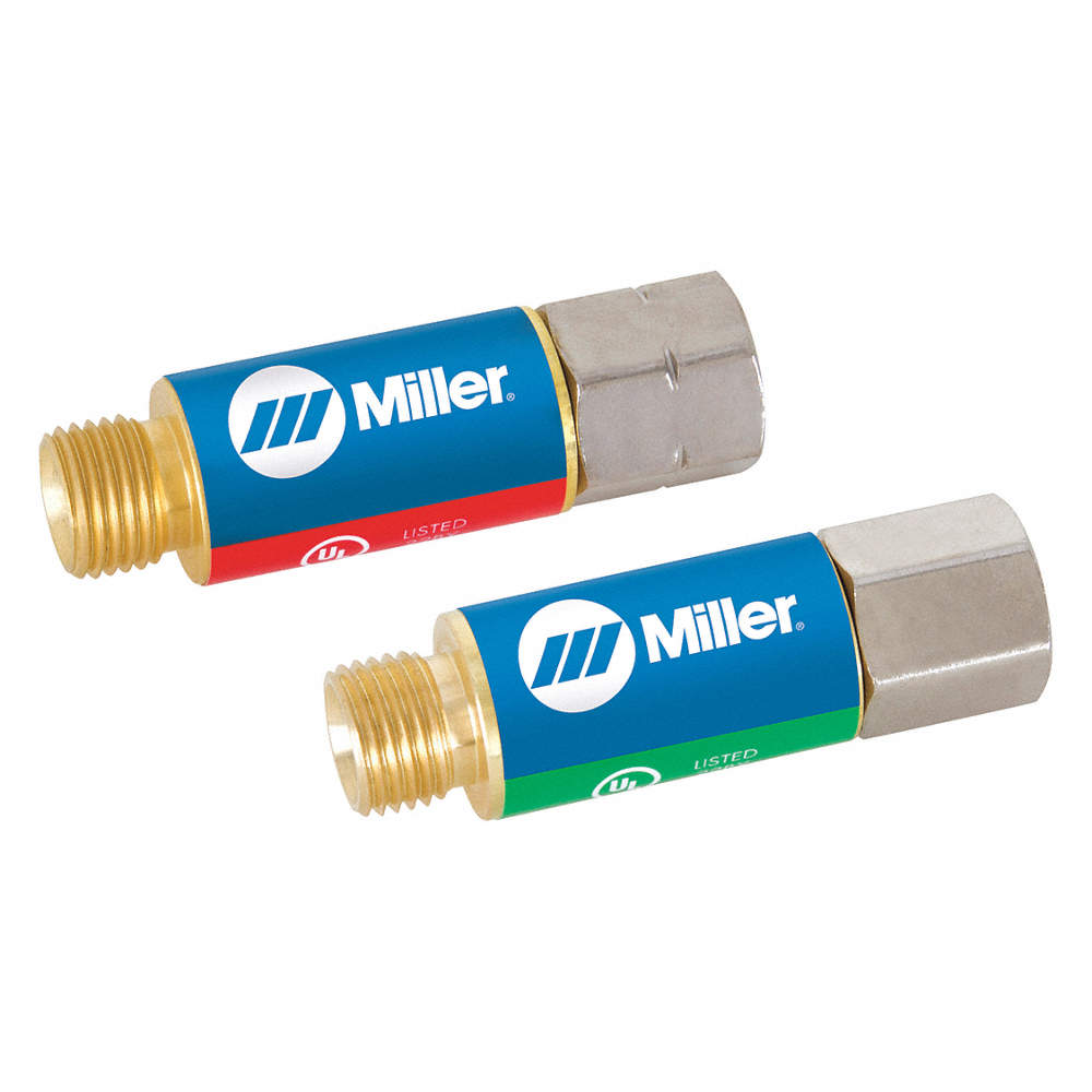 Flashback Arrestor Set, Torch Mount, 9/16"-18, Oxygen & Fuel, pair