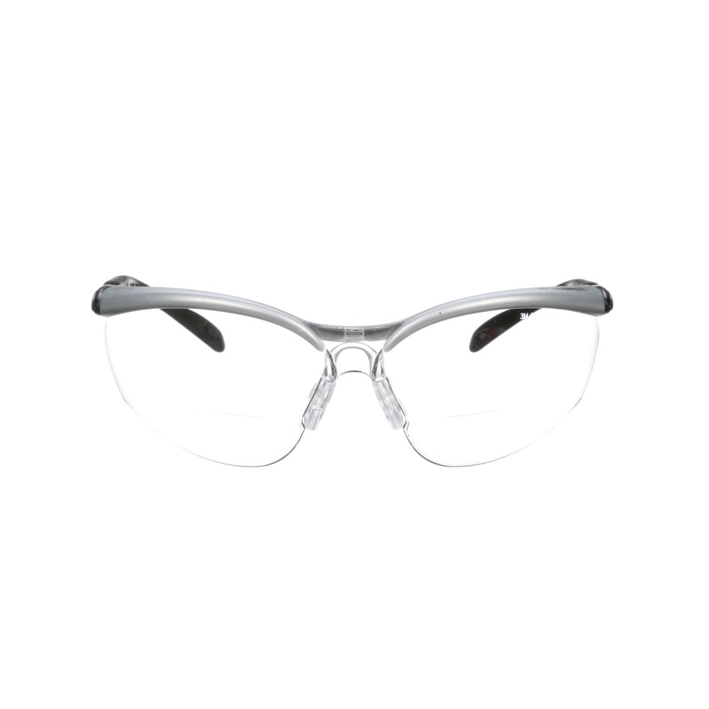 Lunettes de protection 3M™ BX Reader, 11374-00000-20, verres transparents, monture argentée, dioptrie +1,5