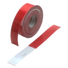 3M™ Diamond Grade™ Truck Conspicuity Markings, 983-32, kiss-cut (2 in x 18 in), red/white, 2 in x 50 yd