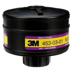 Cartouche haute efficacité 3M™ contre les vapeurs organiques/le chlore/le chlorure d'hydrogène/le dioxyde de soufre