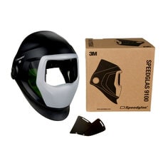 Casque de soudage 3M™ Speedglas™ 9100, 06-0300-51SW, avec fenêtres latérales, bandeau et panneau avant argenté