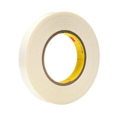 3M™ Double Coated Tape, 9579, white, 9 mil (0.23 mm), 3/4 in x 36 yd (2 cm x 33 m)