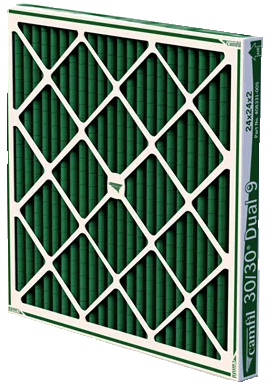 30/30® Dual 9, High-Capacity Pleated Panel Filters, 20" W x 2" D x 24" H