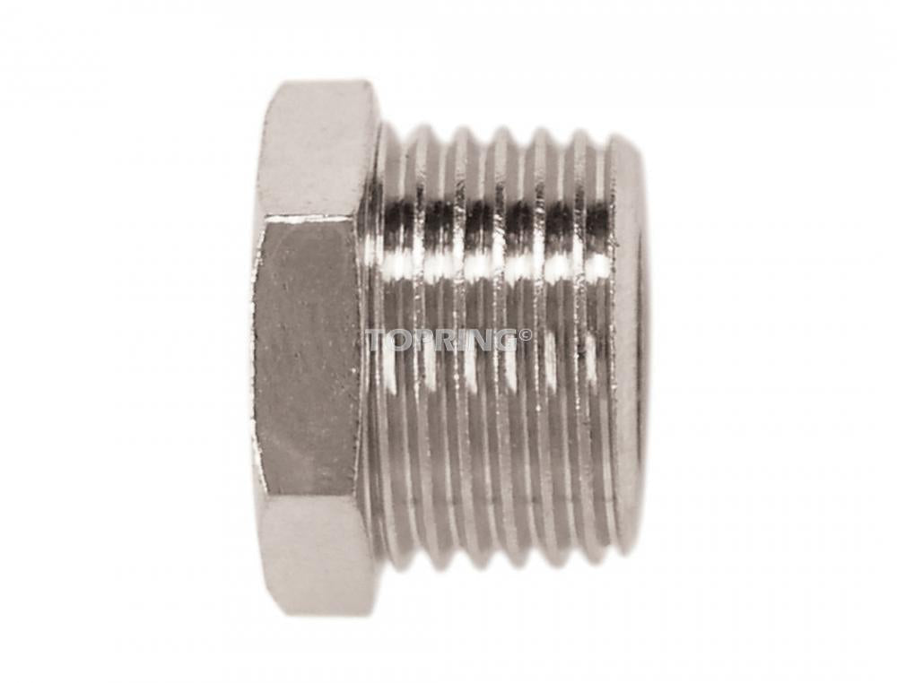 Brass Adapter 1/4 (F) BSPP to 1/2 (M) BSPT