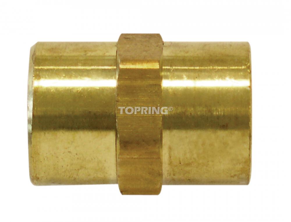 Union hexagonale en laiton 1/4 (F) NPT